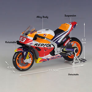 Maisto 1/18 Moto Scooter Diecast RC213V Racing 2021 MOTO <span class=keywords><strong>GP</strong></span> Giocattoli Diecast Modello in Metallo - Product Image 4