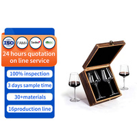Boîte cadeau en bois pour couples, coffret à vin en bois idéal pour mariage, fiançailles, anniversaire, cadeau de fête