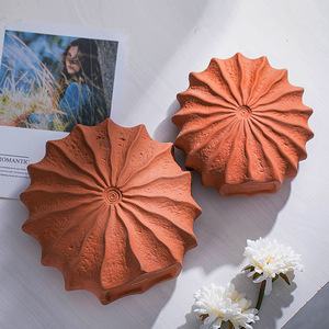 Jarrón de cerámica nórdico creativo, adornos de terracota de lujo, flor seca hidropónica Simple, decoración de Hotel para el hogar, cerámica roja - Product Image 5