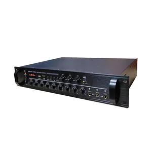 3-Zones 250W Public Address Mixer Amplifier