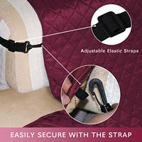 Housse de canapé matelassée extensible, protection antidérapante, pour les animaux domestiques et les enfants, fauteuil coulissant, meubles, 1 pièce