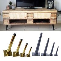 Pata de mesa de muebles cónica de Metal recta oblicua para sofá, armario, patas de muebles de Metal, patas de Metal para sofá