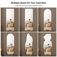 Miroir mural flexible auto-adhésif en acrylique pleine longueur HD pour la sécurité des enfants dans la chambre, la porte ou le placard