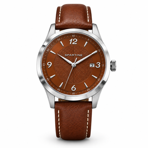 Montre automatique à quartz pour homme, bracelet en acier inoxydable, cristal saphir, cadran rond, affichage de la date, étanche - Product Image 2