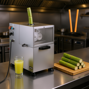 Extractor de Jugo de Caña de Azúcar Comercial Vevor de 370W con Orificio de Alimentación de 60mm, Extractor de Jugo de Acero Inoxidable para Restaurantes - Product Image 2