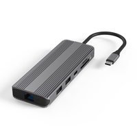 Station d'accueil MST 10 en 1 Hub Usb C Multi Dual 8K 120Hz 144Hz avec DP HDTV RJ45 Ethernet 100W alimenté Usb3.0 lecteur de carte Sd/tf