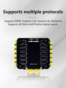 G701 V5 60A ESC 4 en 1 de 3-6S de amplio voltaje y alta carga 128K PWM, accesorios de repuesto para pilas de vuelo de drones - Product Image 1