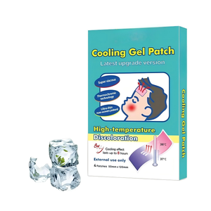 Derband Muestra gratis Tela no tejida Parche de gel refrigerante 5x12cm Salud del bebé Compresa fría - Product Image 2