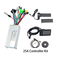 Kit de contrôleur de moteur à capteur Hall pour vélo électrique 36V 48V 60V 25A 500W 750W