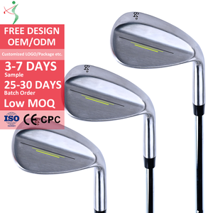 उच्च अंत पेशेवर कस्टम लोगो गोल्फ के 64 डिग्री जाली स्टेनलेस स्टील के सिर रेत पिचिंग लोब दाएं हाथ का ओम रबर - Product Image 1