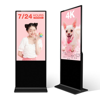 Tótem Digital de 43 Pulgadas para Interiores, Kiosco de Señalización Electrónica, Cartel Digital con Pantalla Táctil, Publicidad con Animación Gráfica, Android