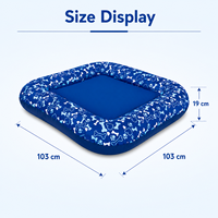 Radeau gonflable léger pour animaux de compagnie, tapis flottant carré portable pour chien, chat, piscine, plage, repos
