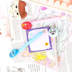 Stylo à bille en gel souple en PVC personnalisé avec personnages de dessins animés, pointe de 0,7 mm, largeur d'écriture de 1,0 mm, pour la promotion d'entreprise et les cadeaux - Product Image 2