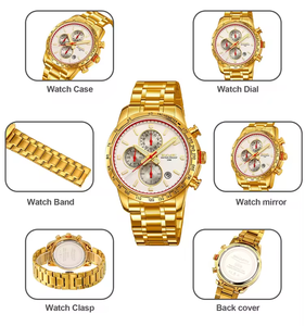 นาฬิกาควอตซ์ผู้ชายยอดนิยมปี 2025 สายสแตนเลสกันน้ำ นาฬิกาจักรกลคุณภาพสูง นาฬิกาธุรกิจพร้อมส่ง - Product Image 5