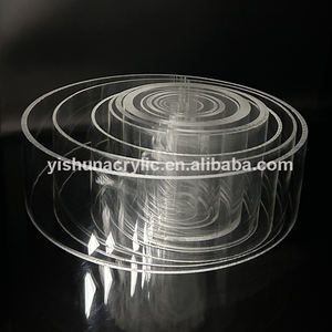 Tubo de cilindro acrílico de plástico transparente de 8-500mm de diámetro al por mayor de fábrica de Guangzhou para iluminación de exhibición de muebles - Product Image 3