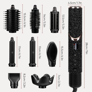 เครื่องจัดแต่งทรงผมและดูแลเส้นผม แปรงลมร้อน 5 in 1 เครื่องเป่าผมสำหรับจัดแต่งทรงผม เครื่องเป่าผม 5 in 1 สำหรับดูแลเส้นผม - Product Image 3