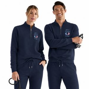 Sweat-shirt d'hiver personnalisé à col zippé pour infirmière de soins intensifs néonatals, doublé, écologique, brodé, cadeau de diplôme RN, polyester/coton - Product Image 6