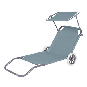 Nouvelle mise à niveau chaise <span class=keywords><strong>de</strong></span> <span class=keywords><strong>plage</strong></span> portable extérieure chaise <span class=keywords><strong>de</strong></span> loisirs chaise longue pliable <span class=keywords><strong>avec</strong></span> <span class=keywords><strong>parasol</strong></span> et roues - Product Image 4
