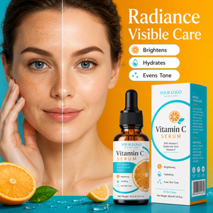 Private Label Vitamin C <b>Serum</b> Custom Formula Brightening Hydrating Skin Care Niacinamide Hyaluronic Acid Daily <b>Face</b> <b>Serum</b> - Product Image 5