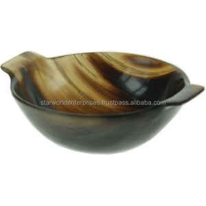 Bol à fruits en corne de boeuf de buffle conçu sur mesure de l'Inde vaisselle polie pour la maison hôtel et restaurant utilisation - Product Image 3