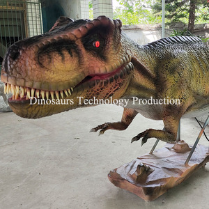 Cabeza de Tiranosaurio Rex Animatrónica Hecha a Mano o Cabeza de Dinosaurio Artesanal para Atracción en la <span class=keywords><strong>Entrada</strong></span> de un Parque de Atracciones - Product Image 6