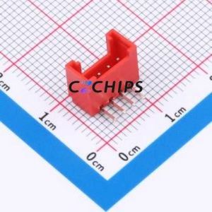 A200E1W1-2R4P12 Wire-to-Board Pin Header Bent Lead Through Hole,P=2mm Connector 1x4P 2mm Right Angle Insert HY - Product Image 1