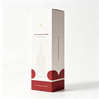 Boîte cadeau en carton ondulé pour bouteille de vin, personnalisée et imprimée, pour les magasins de vin, la vente au détail, les marques, la vente en gros, l'expédition et la distribution