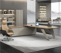 Table de travail informatique moderne de luxe de haute qualité, table de bureau à domicile, bureau de direction, bureau de PDG, bureau de direction