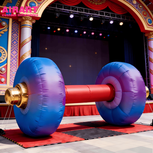 Haltères gonflables pour la décoration de scènes gonflables, haltères de gymnastique gonflables pour la décoration de courses - Product Image 5