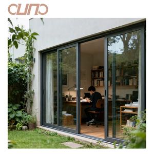 Ouna toàn cảnh cửa trượt nfrc chứng nhận nhôm năng lượng hiệu quả đôi kính nặng đa Bảng điều khiển cửa trượt - Product Image 1