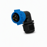 Connecteur étanche IP68 extérieur M19 multi-contacts à verrouillage par poussée, fiable, anti-desserrage et résistant à la corrosion