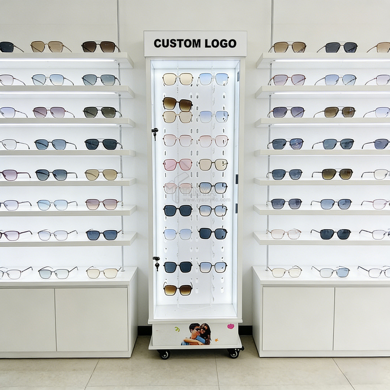 LED Lighting Acrylic Eyeglass Sunglasses Display