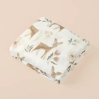 Couverture d'emmaillotage pour bébé unisexe confortable et absorbante en coton de bambou, couverture pour nouveau-né