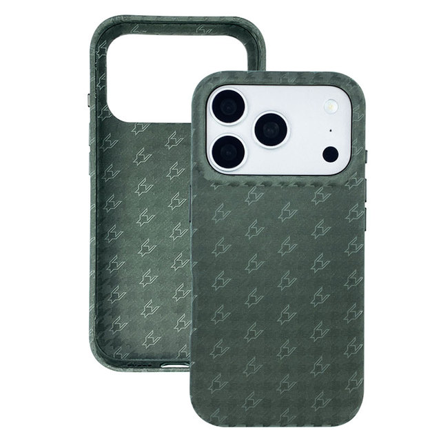 Vintage Monogram Suede Texture Phone Case for IPhone18/17 Pro Max Soft Shockproof Anti Scratch Raised Lens Protective Cover