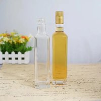 30ml 50ml 100ml Bouteille d'huile d'olive recyclable vide transparente en verre liqueur vin whisky Bouteille d'assaisonnement