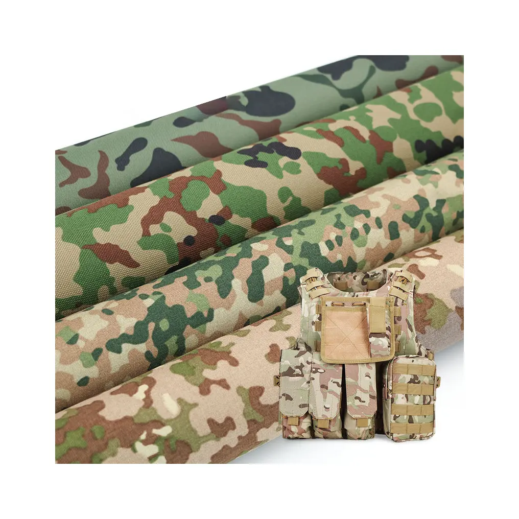Main personnalisée sentiment Ripstop 210-220gsm tissu de camouflage pour chapeau/uniforme/vêtement