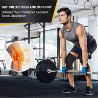 Genouillère de sport multifonction avec coudières de protection en Spandex et Nylon, fermeture sans couture pour le soulagement de l'arthrite et la réduction de la douleur