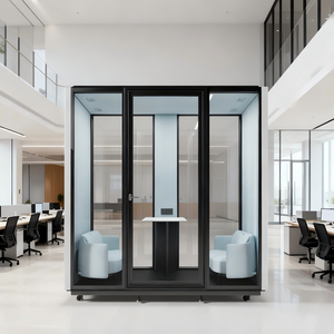 Installation <span class=keywords><strong>facile</strong></span> Espace de travail Téléphone de réunion acoustique Musique de travail Maison Chambres simples portables <span class=keywords><strong>Cabine</strong></span> insonorisée Pods de bureau - Product Image 1