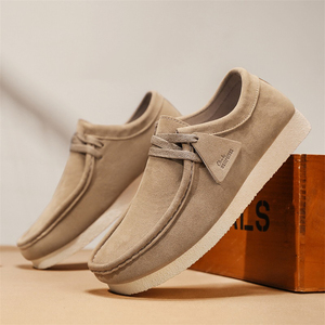 <span class=keywords><strong>Zapatos</strong></span> Casuales de Gamuza para <span class=keywords><strong>Hombre</strong></span>, Estilo <span class=keywords><strong>Wallabee</strong></span>, Mocasines con Cordones, Suela de Fibra Ultra, Parte Superior de Goma, Calzado para Caminar Diario - Product Image 2