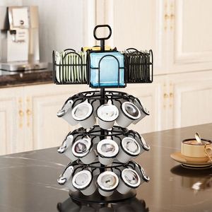 Organizador Multifuncional de Cápsulas de Café, Cesta Giratoria de Hierro para Filtros con Tapa, Tamaño Personalizable para Uso en el Hogar, Restaurantes y Fiestas - Product Image 2