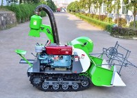 Moissonneuse-batteuse mini diesel d'occasion pour blé et riz, haute productivité, moteur puissant