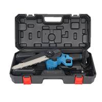 Gergaji Mini 8 Inci Tanpa Kabel, Listrik, Tanpa Sikat, Genggam, Baterai 21V untuk Pemangkasan Cabang Pohon di Kebun, Pekerjaan Pemotongan Kayu