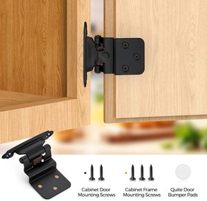 American Style Half Wrap-Around Kitchen Cabinet Hinge Silent Door Hinge for School Hospital Bedroom Hiding - Product Image 4
