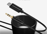 Cable Adaptador Auxiliar Tipo C a 3.5mm, Conductor de Cobre Puro para Auriculares, Computadora, Automóvil, Teléfono - Carga Rápida 3A, Transferencia de Datos de Alta Velocidad