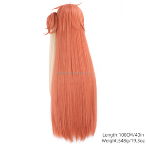 Perruque de cosplay anime Zhu Shengda Hell Inn Cherry Bomb Gradient Tiger Clip 100cm - Product Image 5