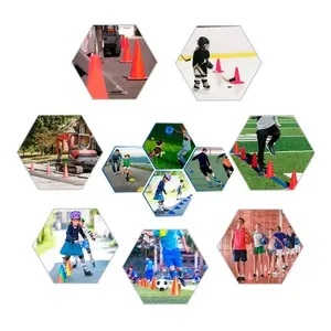 Educativo Ula Ula M 56cm velocità e agilità Kit di formazione comprende 6 piatti 15 coni 15 cerchi - Product Image 1