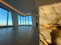 Dalle de pierre naturelle Quartzite Cristallo Gold Brésilien Blanc ivoire avec veinage ambre doré pour comptoir et revêtement mural