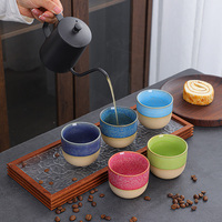 Tasse à café créative de style japonais, ensemble de tasses à thé chinoises Kung Fu personnalisées, logo personnalisé, tasses à café et à thé en céramique