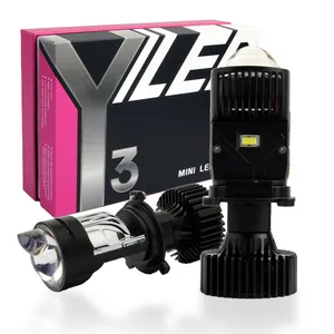 2023 Car led proyector Y3 Y4 Y7 LED faro Super brillante proyector Mini H4 LED láser faro Bi LED lentes