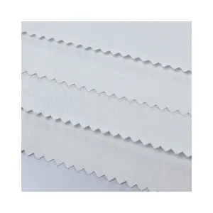 High Quality 200GSM Woven Garment Fabric White TC Twill Fabric Wide Application